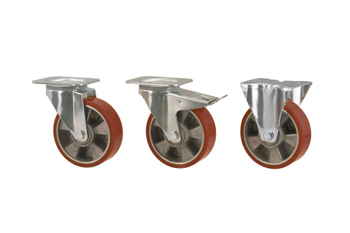 IP1 22 Polyuretanhjul med aluminiumnav