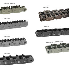 Rullkedjor 16B typ TZ med tandade sidobrickor