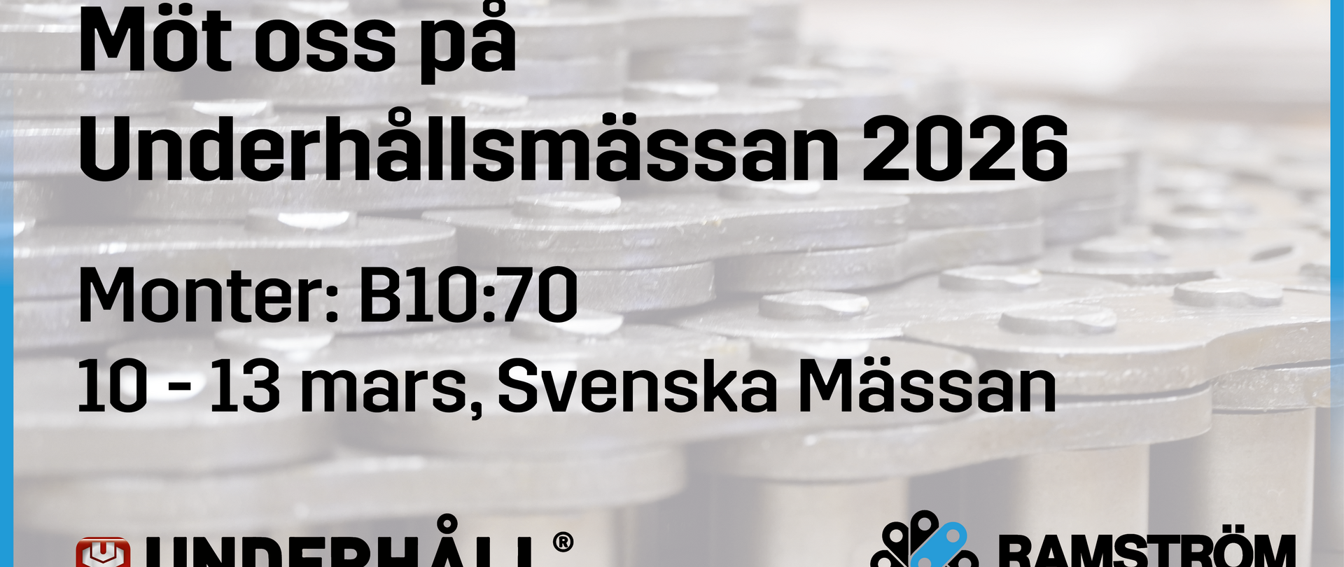 Möt oss på Underhållsmässan 2026