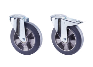 IO1 59 Elastiskt gummihjul med aluminiumfälg