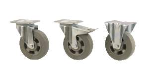IP1 59 Elastikt gummihjul med aluminiumfälg