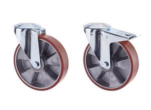 IO1 22 Polyuretanhjul med aluminiumnav