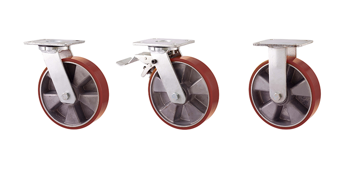 TG 22 Polyuretanhjul med svetsad stålbygel